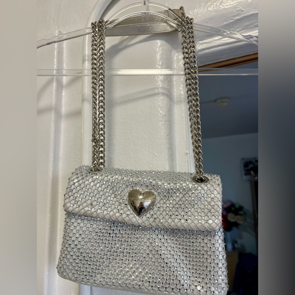 Betsey Johnson Silver Studded Purse